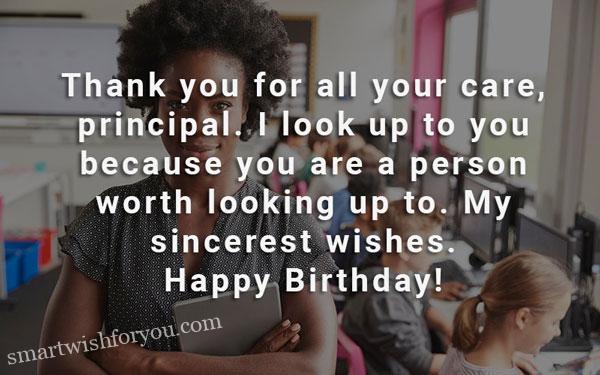 Birthday Wishes For Principal