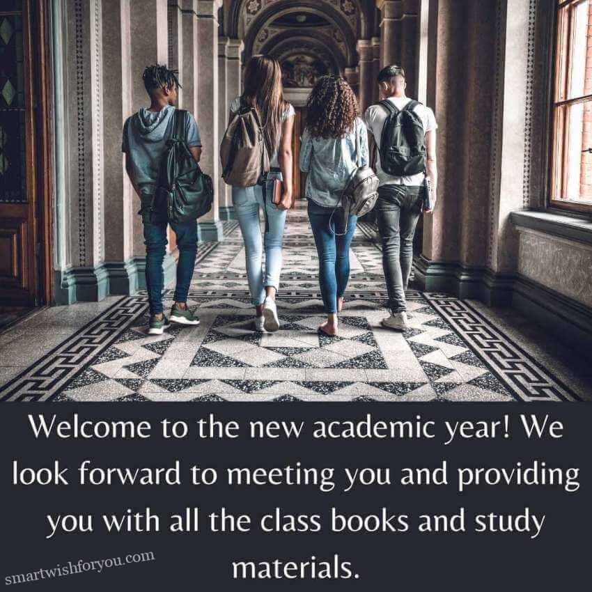 Welcome to the new academic year!