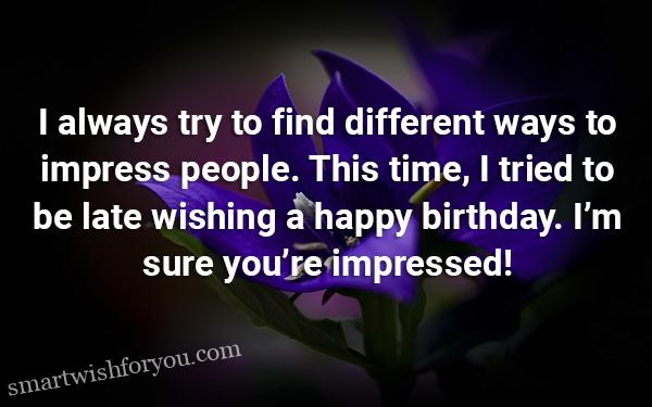 Best Belated Birthday Wishes 