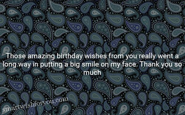 Birthday Wishes Reply Quotes