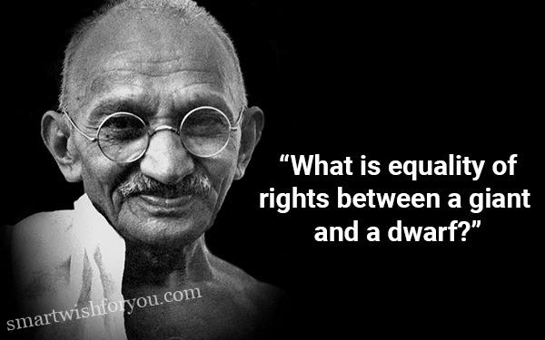 Quotes On Gender Equality By Mahatma Gandhi 